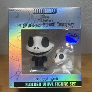 D23 EXPO 2024 KIDROBOT NIGHTMARE BEFORE CHRISTMAS JACK ZERO FLOCKED VINYL